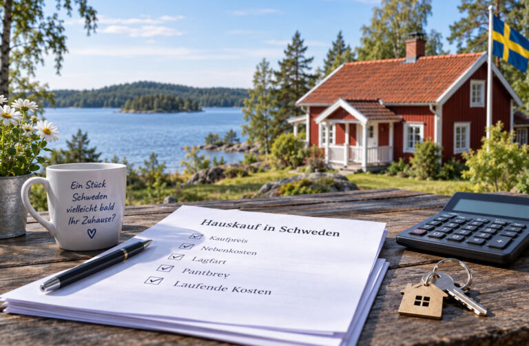 Nebenkosten beim Hauskauf in Schweden mit Lagfart und Pantbrev